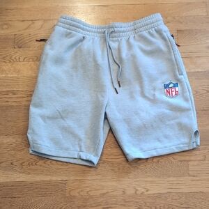 NFL Gray Athletic Sweat Shorts with Soft Cotton-Blend